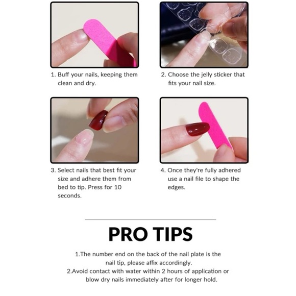 24 Piece Short Oval Fake Nails 💅 - Picture 4 of 6